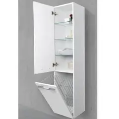 TU MESITA - Mueble de baño Alto Grace con Canastilla Interna Color Blanco