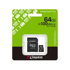 KINGSTON - Memoria Micro SD 64GB CANVAS SELECT PLUS 3RA GEN