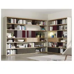 TU MESITA - Librero Multiusos Jordan Multicolor 7 puertas