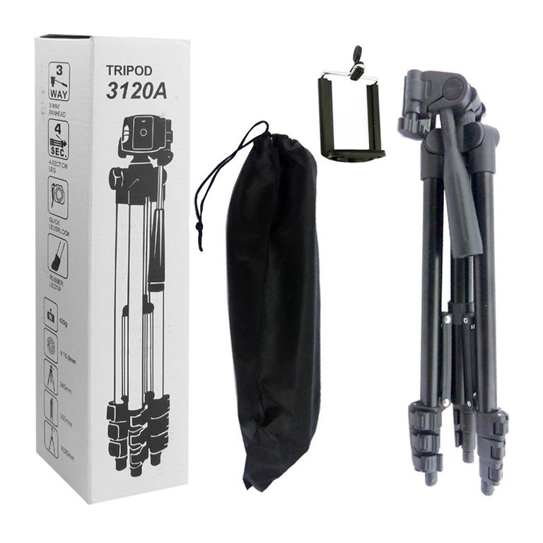 Trípode Portátil Aluminio 102cms + Funda