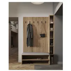 TU MESITA - Perchero Zapatera Moderna Sonya color Marrón