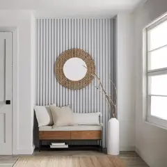 TU MESITA - Recibidor Moderno Benja Color Chiavenna con Asiento Acolchonado