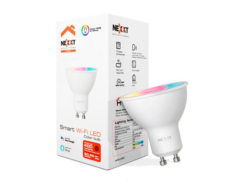 FOCO INTELIGENTE NEXXT HU10 HOME WIFI RGB 220V NHB-C320 3PK