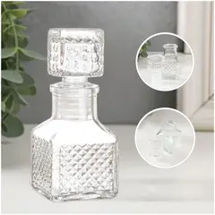 GENERICO - Frasco de Aceite Vinagre Especias Whisky de Vidrio 150ml Pack x6