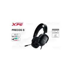 XPG - Auriculares gaming Precog S Black con sonido envolvente y diseño