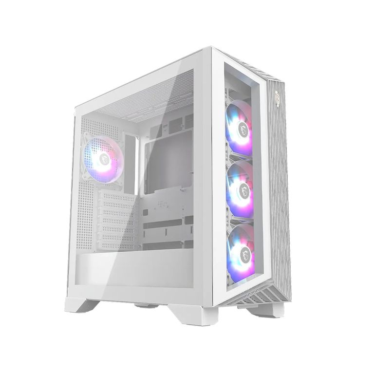 Caja Mid Tower Mpg Gungnir 210R Blanca Con Diseño Elegante Y Excelente Ventilación