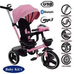 BABY KITS - Triciclo REILY Musical con Luces BK720 Rosado