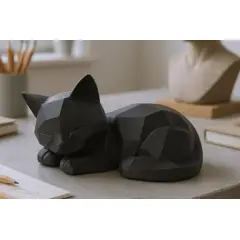 GENERICO - ADORNO EXCLUSIVO GATO NEGRO 14cm x 28cm x 15cm