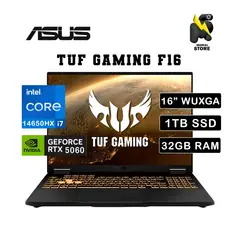 ASUS - LAPTOP TUF GAMING FX608JMR-F16/ INTEL CORE i7-14650HX/ 32GB RAM/1TB SSD/RTX 5060 8GB /16 WUXGA