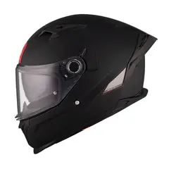 MT HELMETS - CASCO MOTO MT BRAKER SV NEGRO MATE DOBLE VISOR