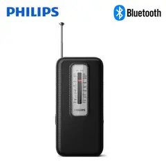 PHILIPS - Radio Portátil a Pilas Retro AM/FM TAR1506 - Negro