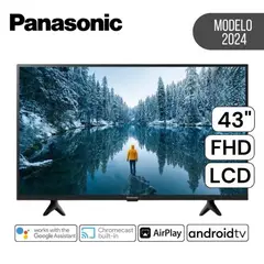 PANASONIC - Televisor Smart TV 43" Pulg. LCD FHD TC-43MS600P - Negro