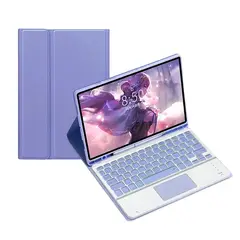GENERICO - Funda con Teclado TouchPad Para Redmi Pad Pro - Lila