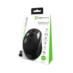 KLIP XTREME - Mouse inalámbrico KMW-410BK 24 GHz color negro conexi