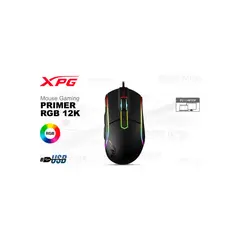 XPG - Mouse Gaming Primer Rgb 12K, Precisión Extrema Y Diseño Ergonómico Para Jugadores Avan