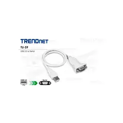 TRENDNET - Cable USB a Serial RS232 DB-9 TU-S9 de 060m - Conexión rápi