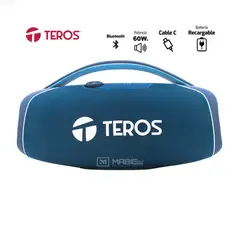 TEROS - PARLANTE TE-6045B COLOR AZUL 60 WATTS