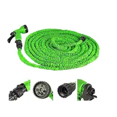 GENERICO - Manguera Expandible hasta 45 Metros Multiusos verde