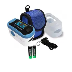 CHOICEMMED - Oxímetro celeste + estuche y protector