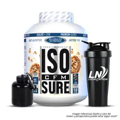 GENERICO - ISO CFM SURE 5 LB Bluhealth Nutrition - Cookie and cream + Shaker + Portaproteina