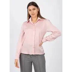 TULULA - Blusa Toscana Color Entero Mujer Manga Larga