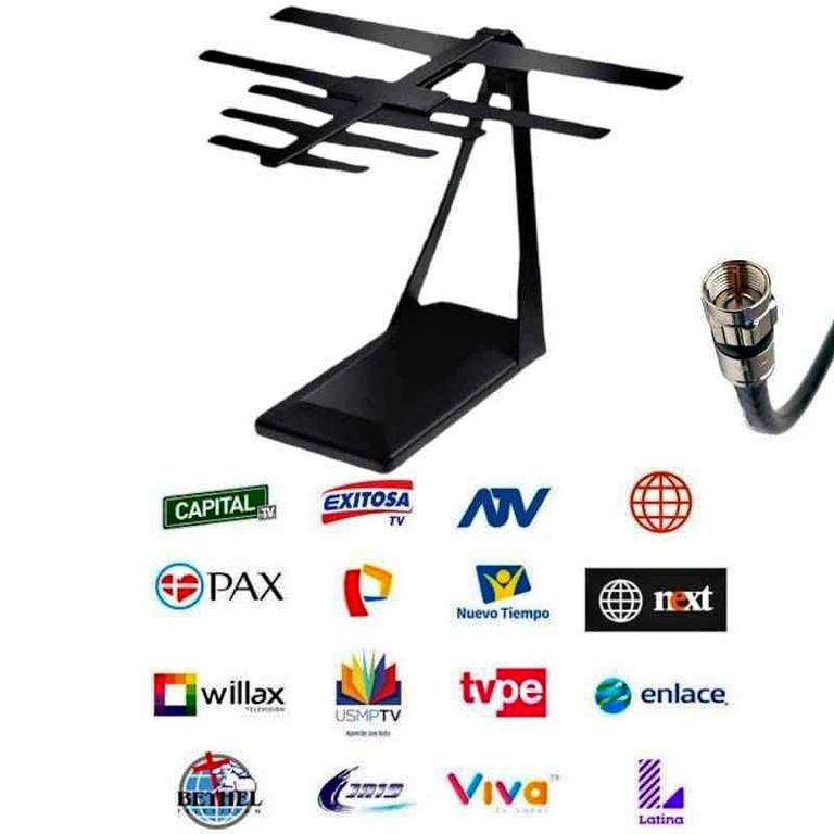 Antena Digital De Tv Digital Interior y exterior Full Hd