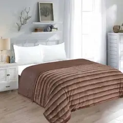 CUTE - EDREDÓN PIEL DE FOCA CON PIEL DE DURAZNO CON DISEÑO