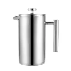 GENERICO - Prensa Francesa de Acero Inoxidable de Doble Pared – 1000 ml Wallace