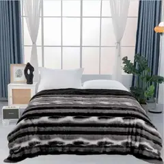 CUTE - EDREDÓN PIEL DE FOCA CON PIEL DE DURAZNO CON DISEÑO