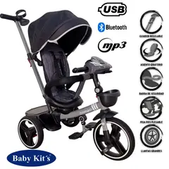 BABY KITS - Triciclo REILY Musical con Luces BK720 Negro