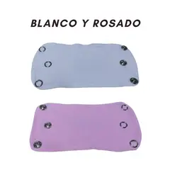 GENERICO - Extensores de Body de 3 broches (Par-Rosado y Blanco)