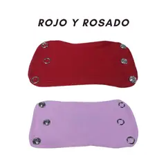 GENERICO - Extensores de Body de 3 broches (Par-Rojo y Rosado)