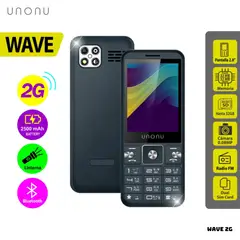 UNONU - CELULAR BASICO WAVE 2G DUAL SIM - NEGRO
