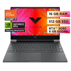 HP - Laptop Gamer Victus 15-FB3020LA Ryzen 7 RTX3050-6GB 16GB 512GB 15.6FHD Windows 11
