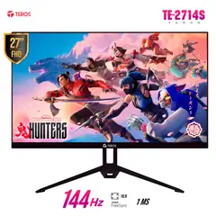 TEROS GAMING - Monitor Gamer TEROS TE-2714S, 27" 144Hz,1ms, HDMI,DP, FHD,IPS,Speakers