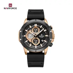 NAVIFORCE - Reloj Sport Quartz Chronograph Gold 8036