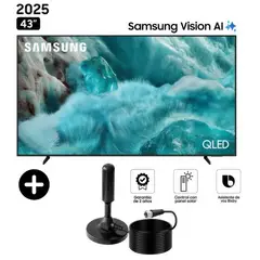 SAMSUNG - Televisor Smart TV 43 QLED Q7F Vision AI 2025 + Antena
