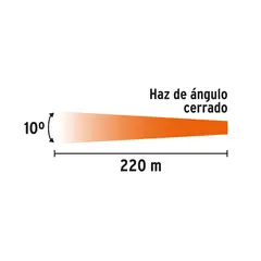 TRUPER - Linterna Plástica Recargable Led, 350 Lm 19847