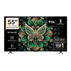 TCL - Televisor 55 QD MINI LED 4K UHD Año 2025 Google TV 55C6K