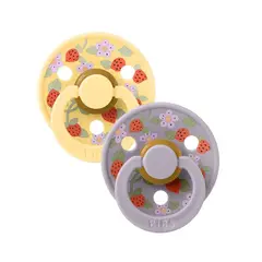 GENERICO - Setx2 Chupones Bibs x Liberty 6-18 meses - Strawberries & Cream