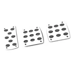 GENERICO - Pedales Universales para Auto Mecánico Aluminio Negro