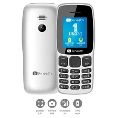 SMOOTH - Teléfono Móvil Uno 3G Dual Sim Bluetooth Blanco