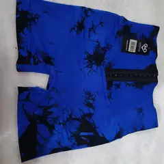 GENERICO - SHORT DEPORTIVO GYM PUSH UP - Azul