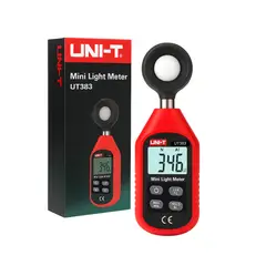UNI T - Luxometro Digital UT383, Rango Hasta 200000 Lux/Fc, UNI-T