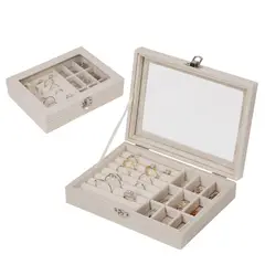 GENERICO - Joyero cofre organizador portátil para joyas y accesorios