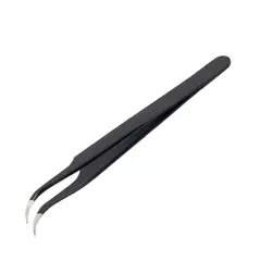 TAKEMA - Pinza Antiestática Punta Curva ZD-156F