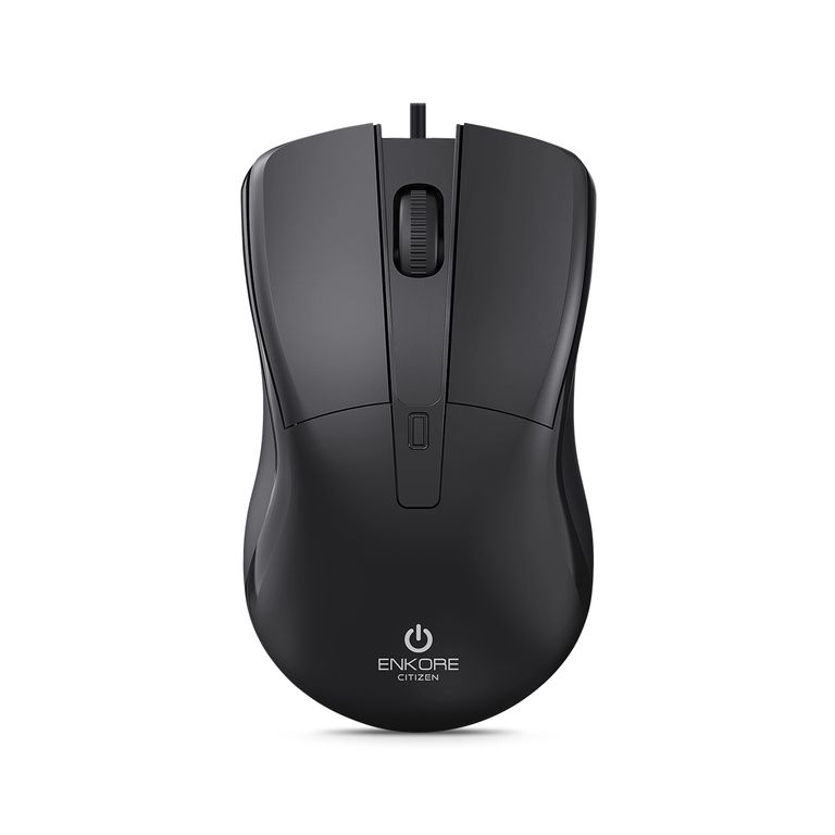 Mouse Oficina Alámbrico 1000DPI Negro Citizen EKM 101