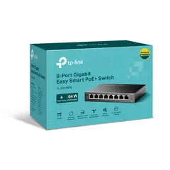TP LINK - Switch Tp-Link TL-SG108PE 4 Puertos POE Gigabit + 4 Puertos ge 64w