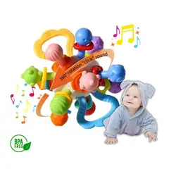 GENERICO - Juguete Sonajero Molar Montessori Átomo Colorido para Bebé