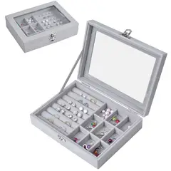 GENERICO - Joyero cofre organizador portátil para joyas y accesorios